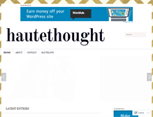 Tablet Screenshot of hautethought.com